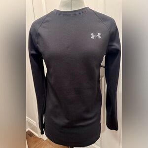 Under Armour Black ColdGear Fitted Crew Neck Top